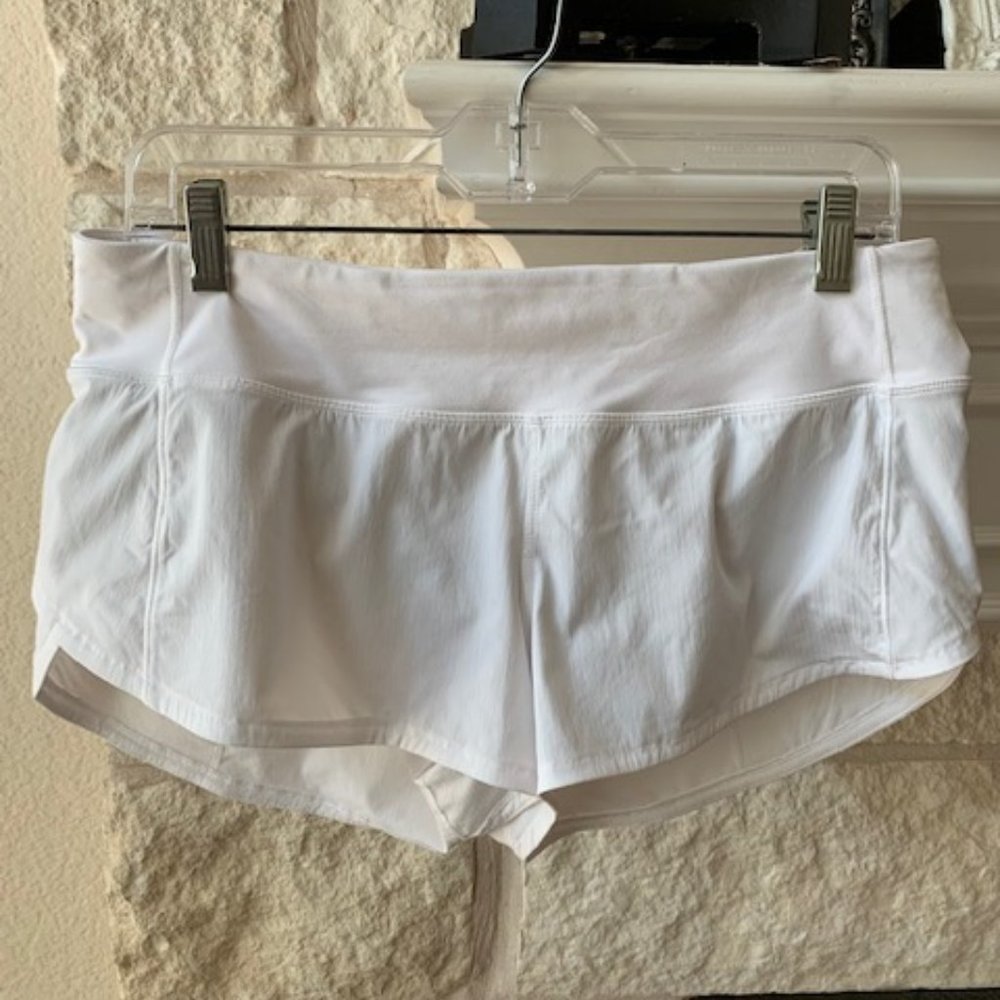 Lululemon Run Speed Short - Size 8 - White